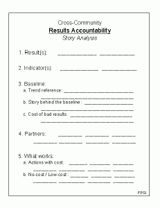 Story Analysis Exercise for Results-Based Accountability